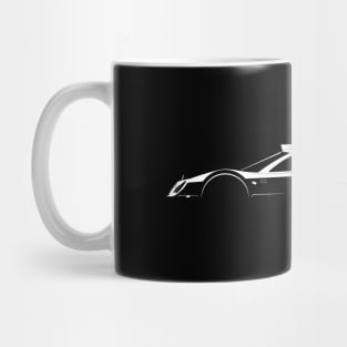 Mercedes-Benz CLK GTR (W287) Silhouette Mug